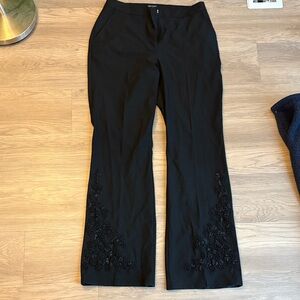 Karen Kane Lifestyle embroidered pants